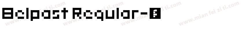 Belpast Regular字体转换